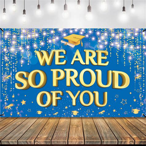 Buy We Are So Proud of You Banner - 72x44 Inch, Graduation Party ...