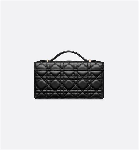 Miss Dior Mini Bag Black Cannage Lambskin | DIOR