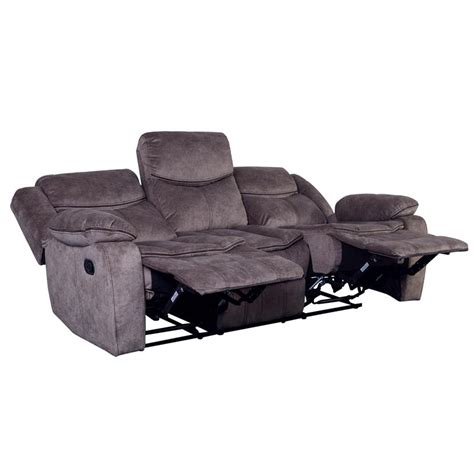 Logan Contemporary Microfiber Reclining Sofa - Gray - 03-180C-01-6629