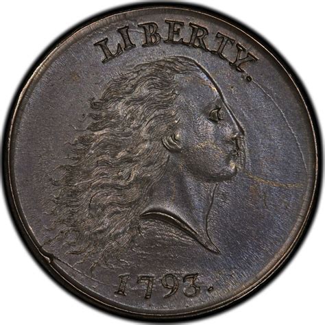 One Cent 1793 Flowing Hair, Chain, Coin from United States - Online ...