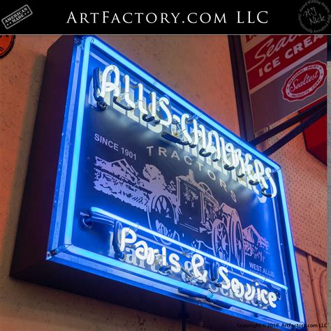 Allis Chalmers lighted sign 29x29x3.5 inch - craibas.al.gov.br