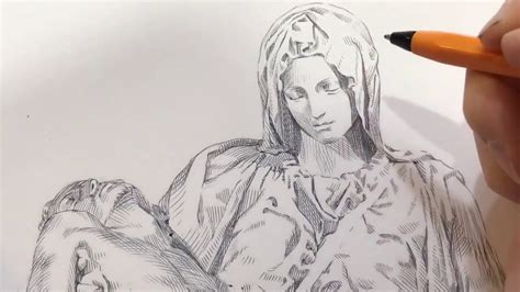 Michelangelo Pieta Drawing