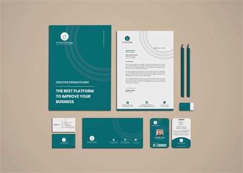 Corporate Branding Stationery Identity | Stationery design branding, Stationery branding ...