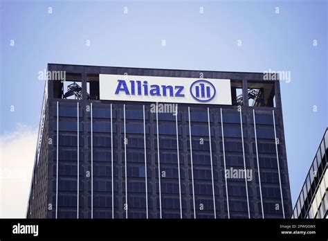 New York, NY - April 26, 2023: Allianz Global investors sign office ...