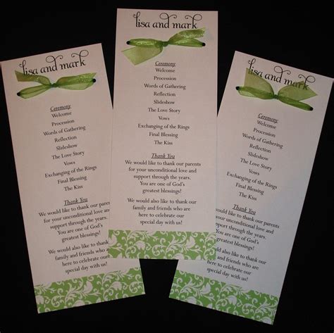 Wedding Program Ideas Samples - piratebaycountry