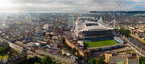 Cardiff stadium Aerial Photograph. - Aerial Photography Wales