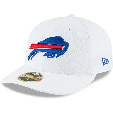 New Era Buffalo Bills White Omaha Low Profile 59FIFTY Fitted Hat