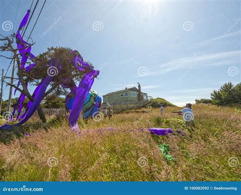 Annual Kite Festival in Lincoln City Oregon Editorial Photography - Image of string, outdoors ...