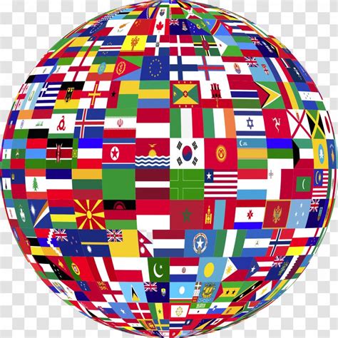 Globe Flags Of The World United States - Country Transparent PNG