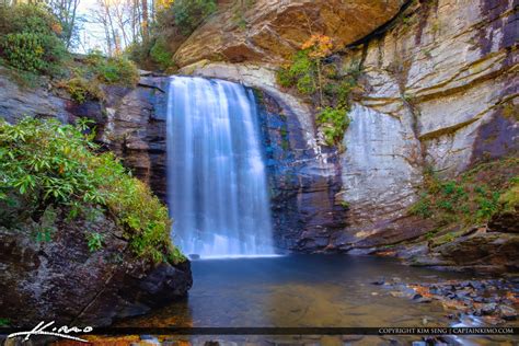 Looking Glass Falls Brevard North Carolina Closeup Transylvania | Royal Stock Photo