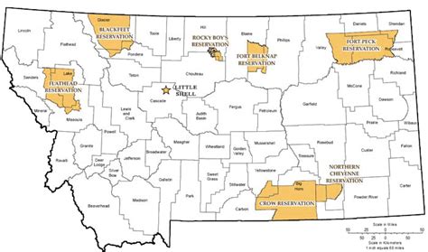 Montana Native American Tribes Map - Share Map