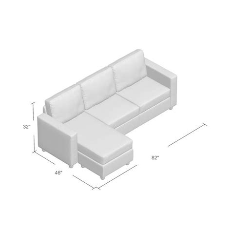 Mercury Row® Insley 82" Wide Reversible Sofa & Chaise with Ottoman & Reviews | Wayfair ...