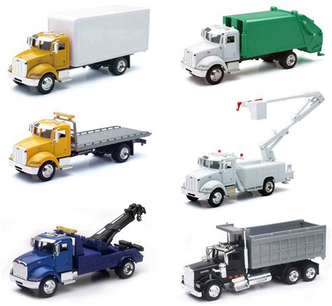 New Ray Toys Kenworth and Peterbilt Utility Trucks 12 Pieces - Trick My ...