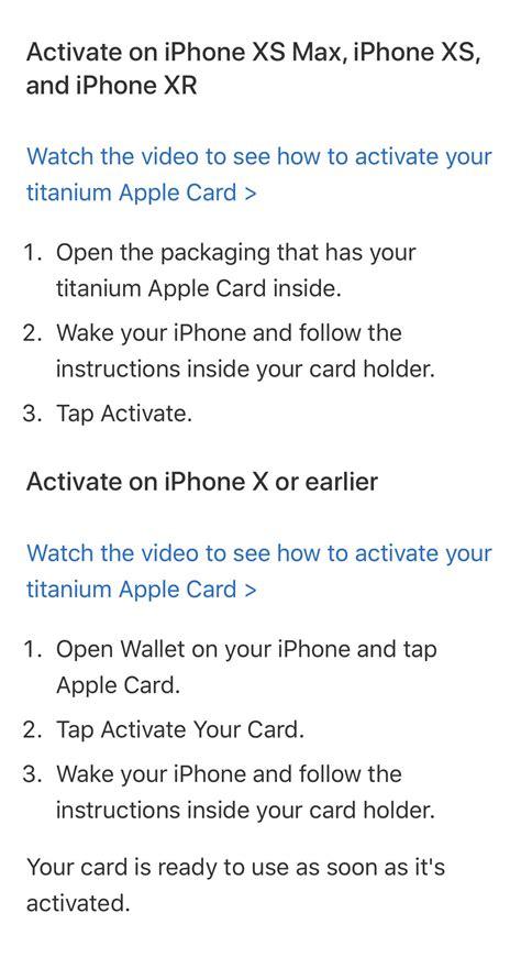 Finally got it!! Activation was easy! : r/AppleCard