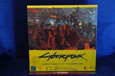 Cyberpunk 2077: Gangs of Night City - The Board Game, boxed board game - The Shop on the Borderlands