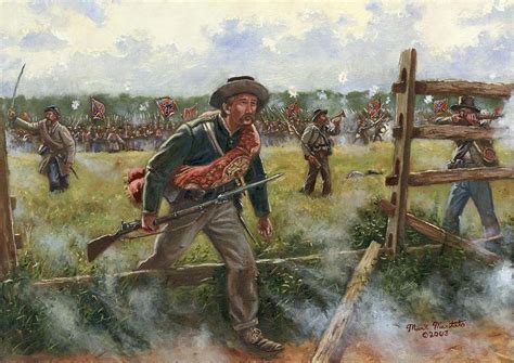 Confederate Skirmish Line by Mark Maritato | Civil war art, Civil war artwork, American civil war