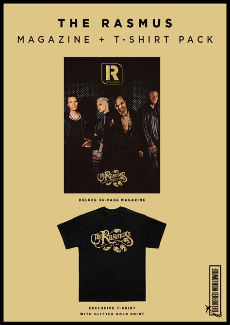 The Rasmus: Magazine & T-Shirt Merch Pack