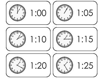 Results for telling time flashcards | TPT