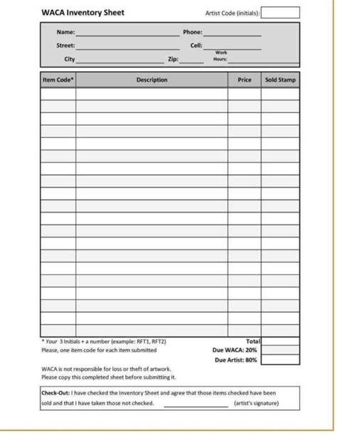 Stocktake Excel Spreadsheet With Regard To Printable Inventory Spreadsheet Free Template Blank ...