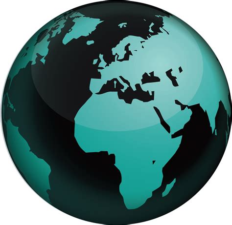 World Map Globe Clip Art - Blank World Map No Borders - (1667x1667) Png Clipart Download