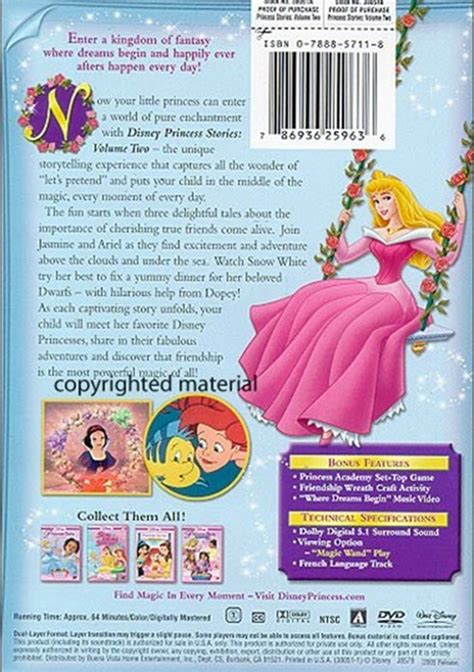 Disney Princess Stories: Tales Of Friendship - Volume 2 (DVD 2005) | DVD Empire