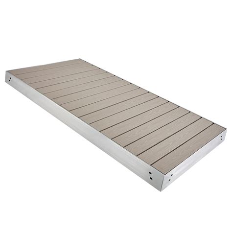 Aluminum Dock Section with Azek PVC Decking - Slate Grey | Lakestyle