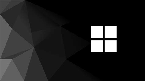 an abstract black and white background with the windows logo