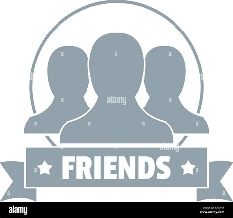 Friends logo, simple gray style Stock Vector Image & Art - Alamy