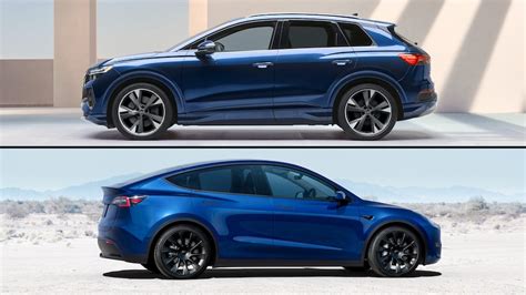 2023 Tesla Model Y vs. Audi Q4 E-Tron On-Paper Comparison: Which Luxury EV SUV Wins?