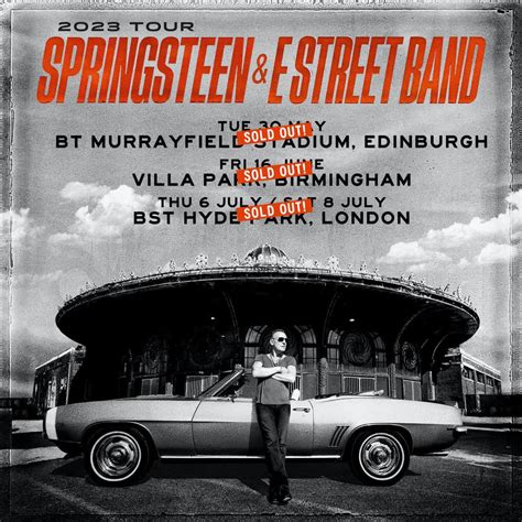 Bruce Springsteen Tour 2024 Uk Villa Park - Jody Millisent