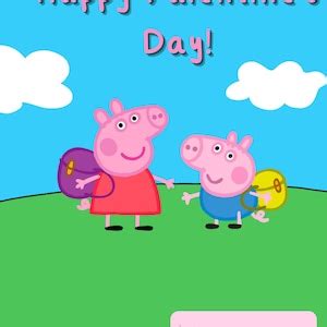 Peppa Inspired Printable Valentines Day Cards, Kids Valentines Cards ...