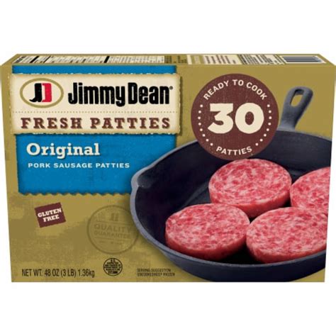 Jimmy Dean Original Pork Sausage Patties 30 Count, 30 ct / 1.6 oz - Kroger