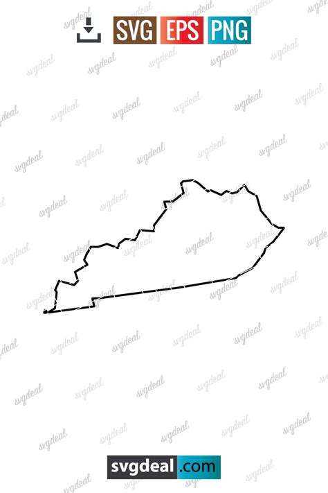 Kentucky Outline SVG - Free SVG Files