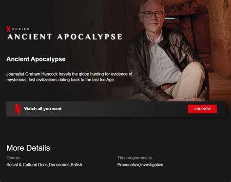 Ancient Apocalypse: Graham Hancock to Present Netflix Original ...