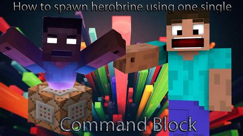 Minecraft: How To Spawn Herobrine Using One Single Command Block! - YouTube