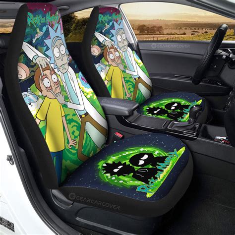 Rick and Morty Car Seat Covers Custom Car Interior Accessories