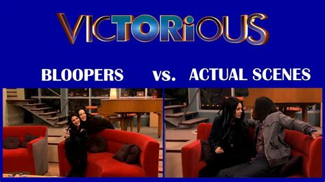 Victorious Bloopers vs. Actual Scenes 🎬 - YouTube