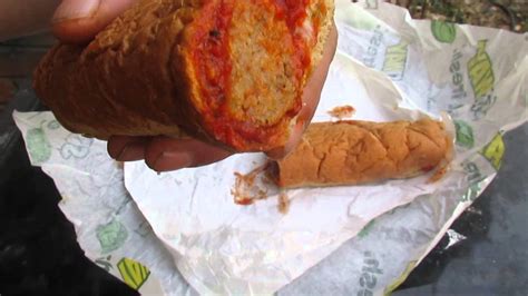 Subway Meatball Marinara 12 Inch Subs - YouTube