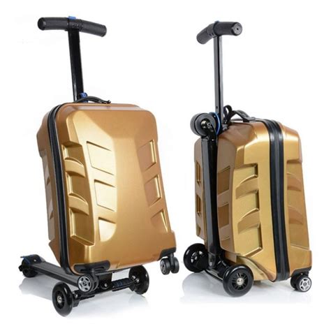 Unisex Multi-functional Suitcase Scooter Travel Trolley Luggage