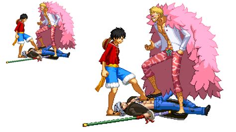 Luffy Stops Doflamingo by samatsumi on DeviantArt