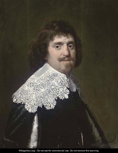 Portrait of a gentleman, half-length, in a black slashed doublet with a lace collar - Paulus ...