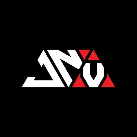 jnv diseño de logotipo de letra triangular con forma de triángulo ...