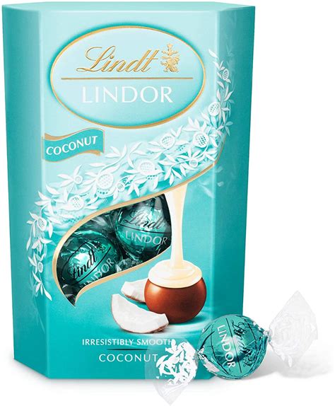 Lindt Lindor Coconut Milk Chocolate Truffles Box - Approx 16 balls ...