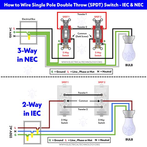 How to Wire Single Pole, Double Throw (SPDT) as 3-Way Switch?