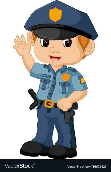 Professional character | Cartoon, Police officer crafts, Community ...