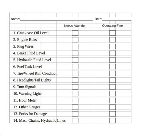 Checklist Template Excel Download Is Checklist Template Excel Download ...