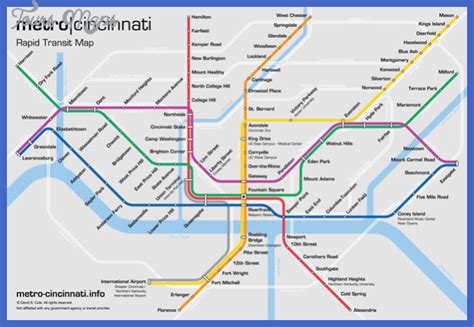 Cincinnati Subway Map - ToursMaps.com