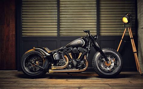 HD wallpaper: Harley-Davidson, Harley-Davidson Softail Slim, Custom ...