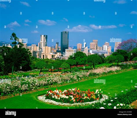 Skyline from Union Building Gardens Pretoria Witwatersrand Gauteng ...