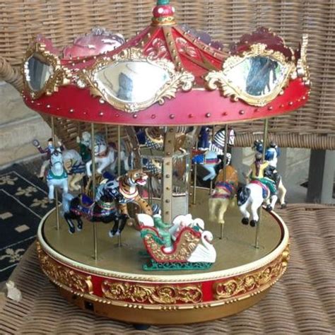 musical carousel, Mr. Christmas Music Box, Vintage 1986. Marquee Merry Go Round | #474711410